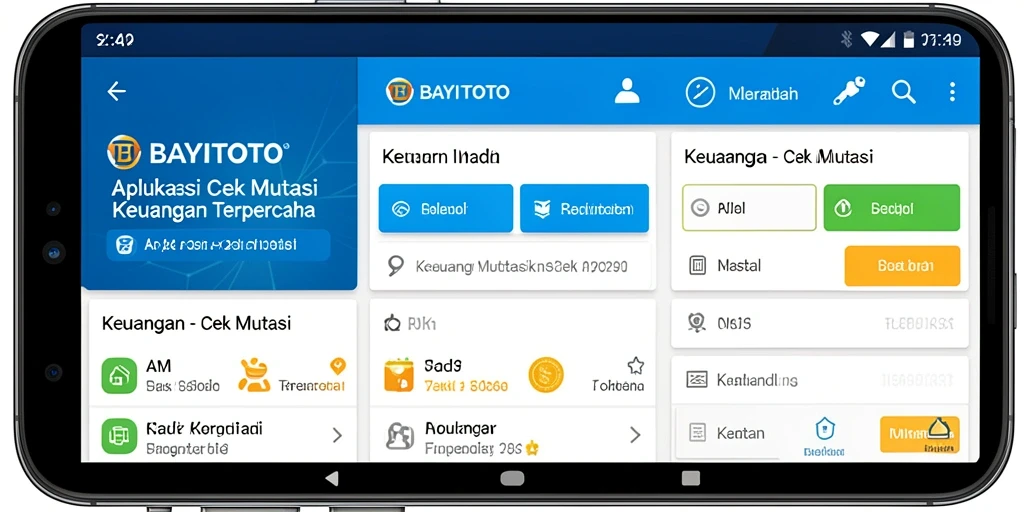 Screenshot antarmuka BAYITOTO yang menampilkan fitur Cek Mutasi.