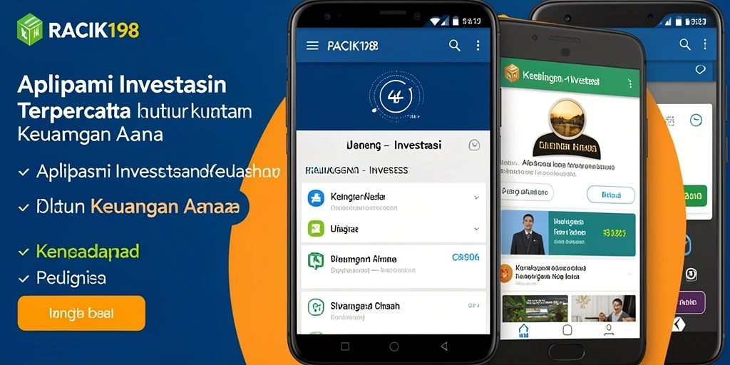 Tampilan antarmuka aplikasi Investasi RACIK198 yang modern dan intuitif.