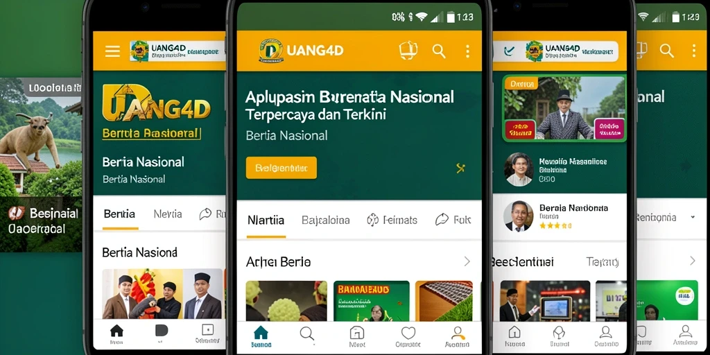 Antarmuka aplikasi UANG4D yang jelas dan informatif.
