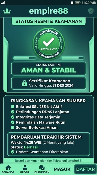 Halaman Resmi Unduh APK empire88 untuk Android